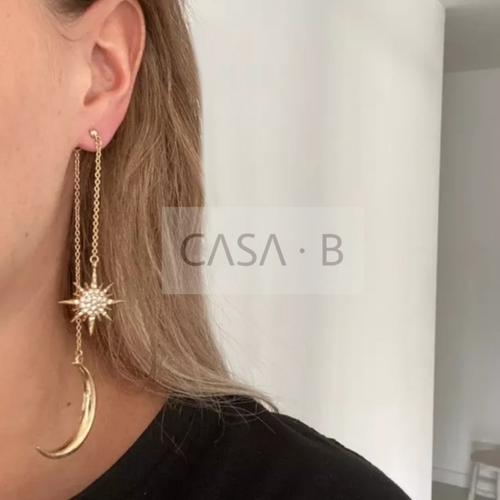 SOLD OUT💔CASA B | Stellar Drop Earrings - Picture 2 of 6